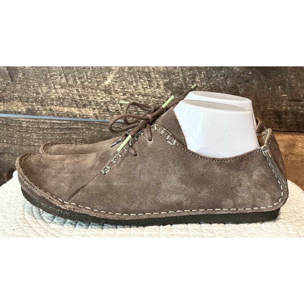 Clarks Originals Shoes Womens 10 Brown‎ Suede Faraway Field Lace Up Moccasin
